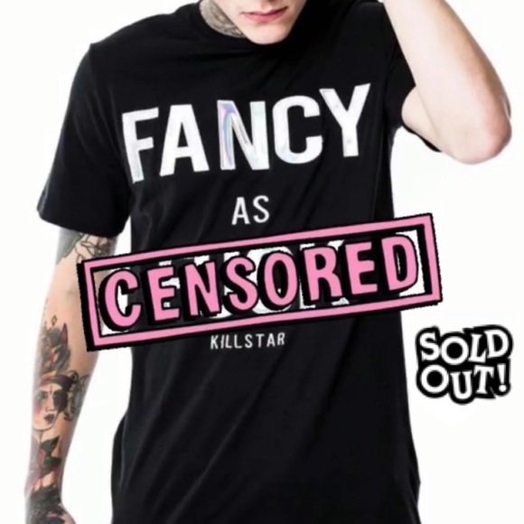 Killstar Other - NWT KILLSTAR Fancy As F*ck shirt goth punk shiny